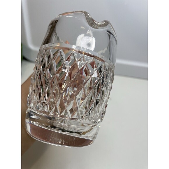 WATERFORD GIFTWARE CREAMER, Hand Cut Lead Crystal, 3 1/4 in, 6oz, IRELAND - Picture 4 of 8